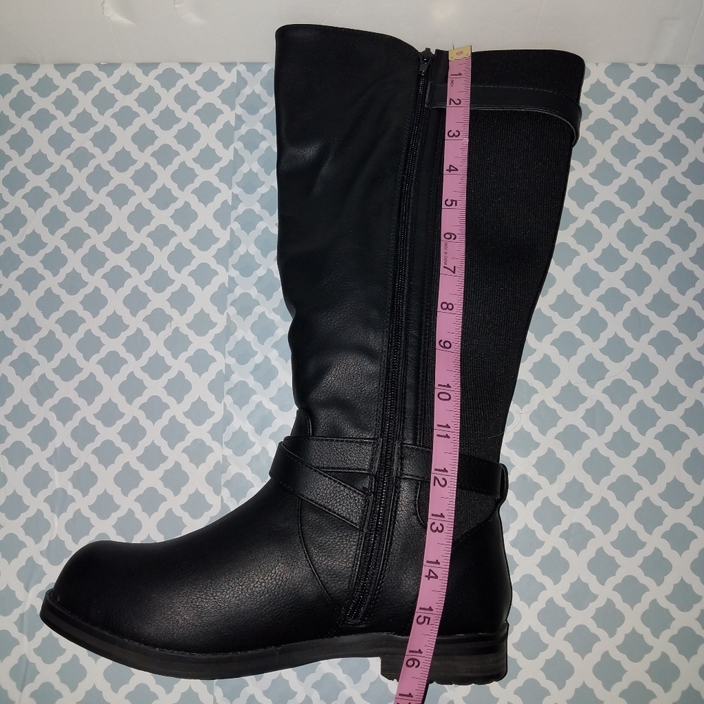 Lane Bryant 9W Wide Calf Ascena Black Boots New - Picture 13 of 15